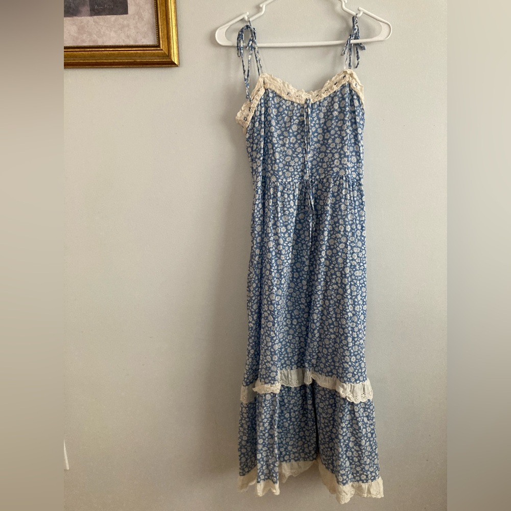 Christy Dawn Emma Dress Blue Calendula, size L